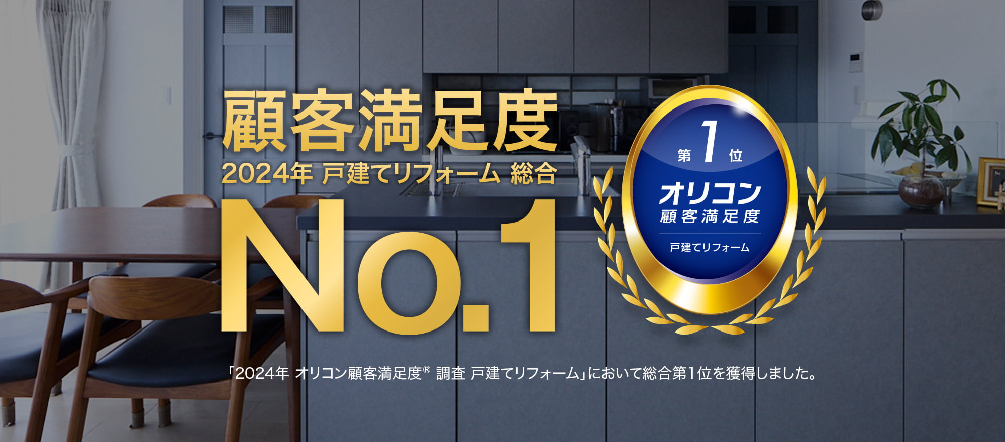 顧客満足度 2024年 戸建てリフォーム 総合No.1