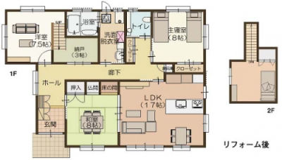 リフォーム事例 シニア世代に最適な平屋住宅で N将来の車椅子生活も考慮したバリアフリー住宅へ N 08年度リファイン大賞 テーマ部門 建替 外まわり 最優秀賞 住宅リフォームのpanasonic リフォーム Club